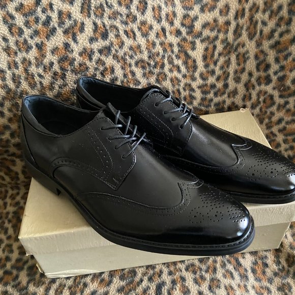 Joseph Abboud Black Wingtip Oxfords – 12 D - Picture 5 of 7